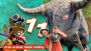 Mainan Banteng plus Ogoh-ogoh !! 11 Kondisi Arak-arakan Takbir Keliling Idul Fitri 2024
