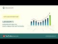 02 Introduction To Data Analysis With Excel Lesson 1 02 Introduction To Data Analysis With Excel Lesson 1