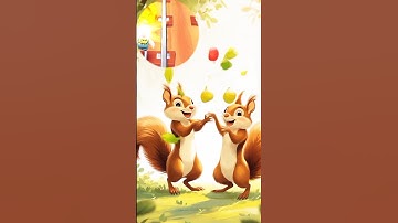 Beautiful story of two squirrels 🐿️ || #cartoon #ai #squirrels #story #shorts #trend #subwaysurfer