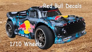 MJX Hyper Go 14301 Tear Down w/ 1/10 On-Road Wheels Red Bull Edition 1/14 RC Car (3S Run)