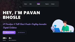 Modern Animated Portfolio Website