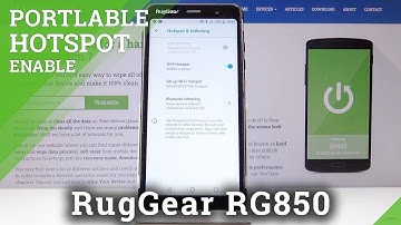 How to Activate Portable Hotspot in RugGear RG850 – Share Network