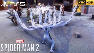 Marvel's Spider Man 2 (PS5) Anti-Venom Suit Combat & Swinging 4K60FPS GAMEPLAY