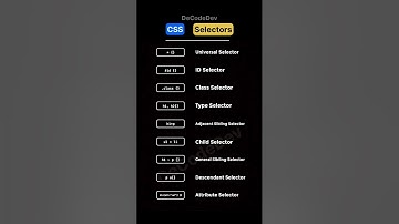 Master CSS Selectors: A Quick info #html #css #selectors