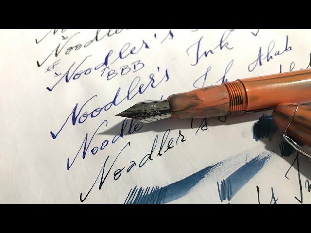 Frankenflex! Noodler's Ahab with a Zebra G – FOUNTAIN PEN INK ART