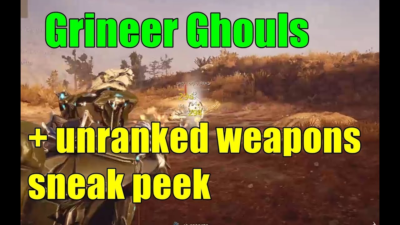 Warframe Ghouls, Grineer Armor, New Weapons, Oh My! YouTube