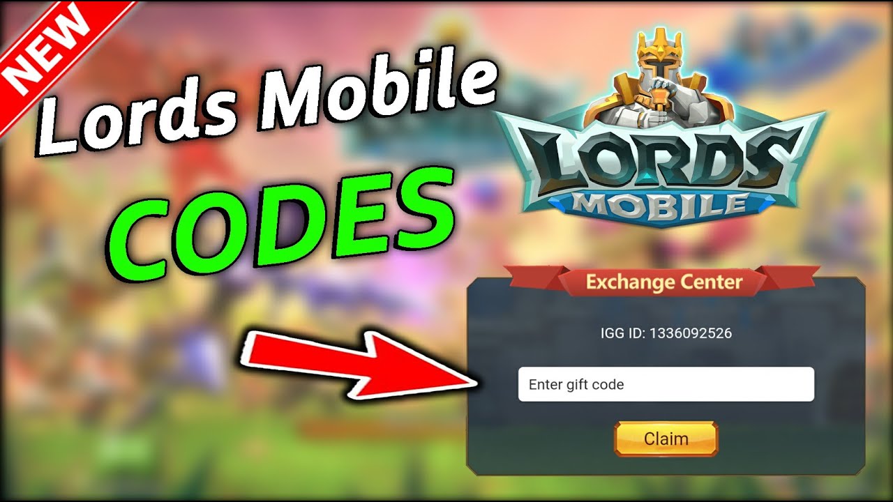 lords mobile redeem codes 2023 - Working 100% 