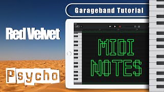 Red Velvet - Psycho | Garageband Remake Midi Notes Tutorial | Song Remix | iPad/iPhone iOS screenshot 2