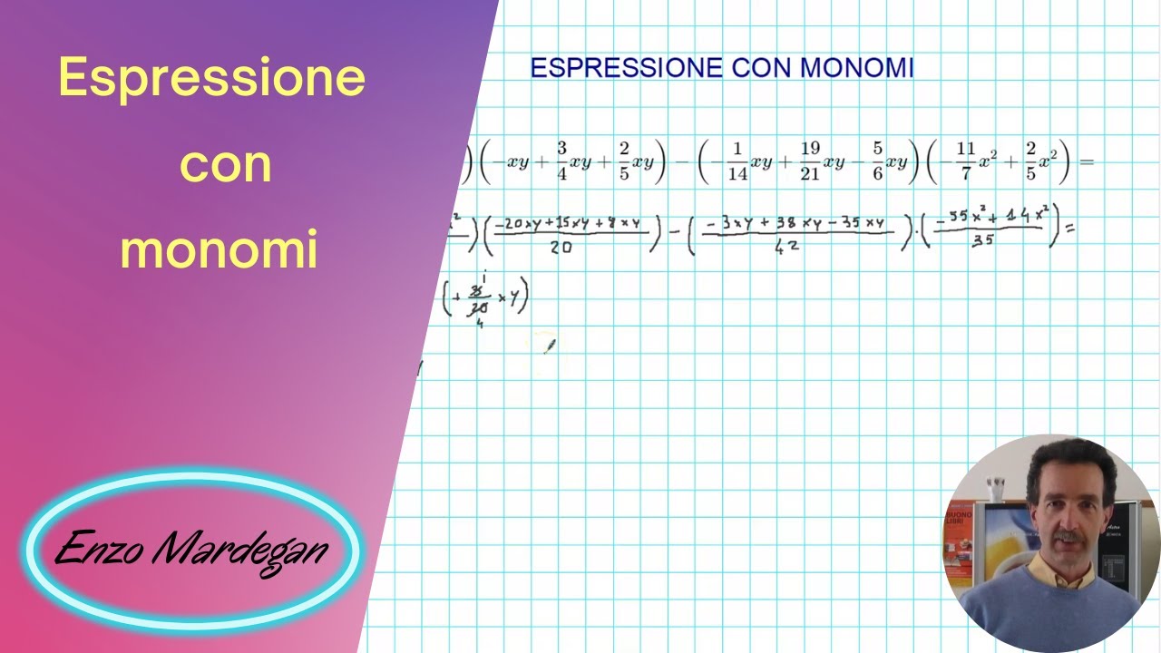 Espressione con monomi