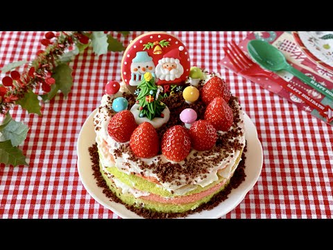 Christmas Layer Cake (Recipe) THANK YOU #youtube2021 | OCHIKERON | Create Eat Happy :) | ochikeron