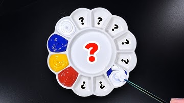 How To Making 13 Beautiful Colors from 4 Primary Colors | Satisfying Color Mixing