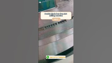 Double blade burr free slot milling machine