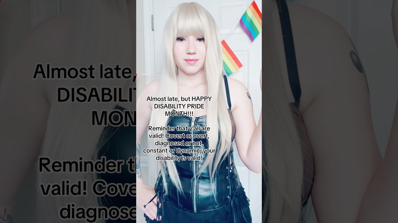 As the month comes to a close, remember that y’all are valid! #disabilitypridemonth #disabledcreator