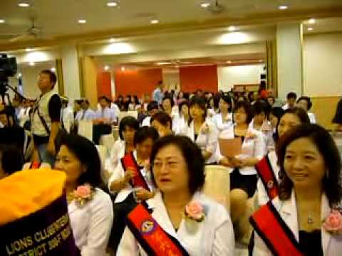 中山獅子會接任洪會長致詞