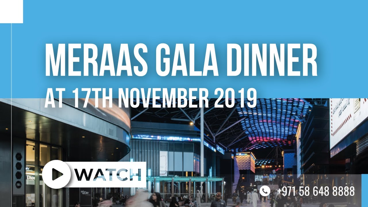 Meraas Gala Dinner at 17th November 2019