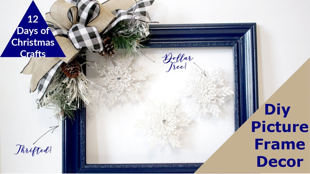 15 Easy DIY Cheap Dollar Tree Home Decor Ideas  Christmas picture frames,  Picture frame crafts, Picture frame decor