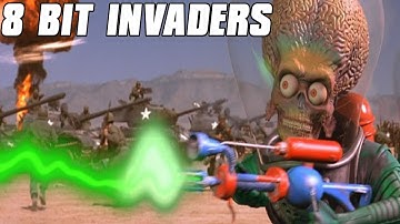 8-Bit Invaders Multiplayer Gameplay 2v2 - Mars Attacks!