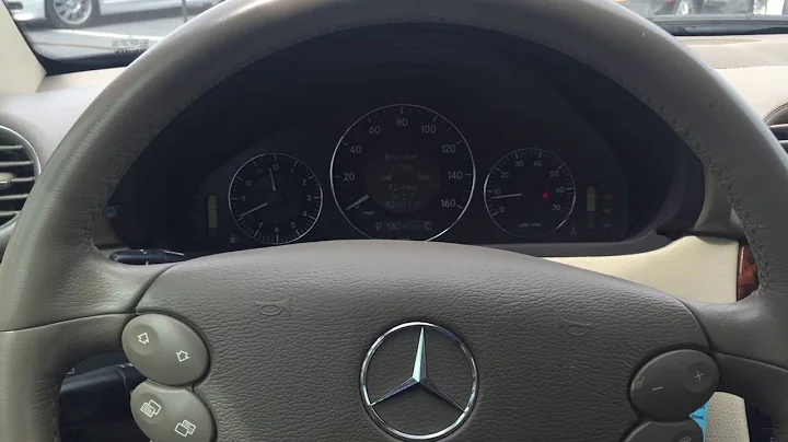 How to set the clock in a 2005-2009 Mercedes Benz CLK CLK350 or CLK500