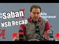 Nick Saban on Jaylen Waddle's recovery | Talks Keanu Koht and JoJo Earle | Alabama recruiting recap