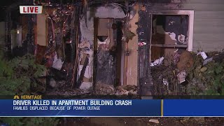 Driver Killed In Apartment Building Crash