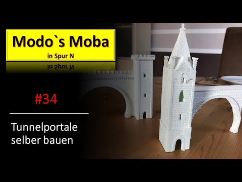 Modelleisenbahn-Neubau in Spur N #34/ Tunnelportale im Mittelrheintal selbst bauen