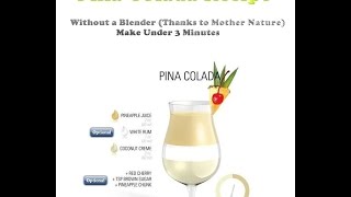 Easy to Make Pina Colada (Make in 3 Minutes No Blender Needed)