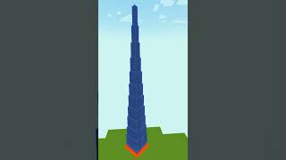 Build Dubai Tower with Only One Water + Lava in Minecraft #minecraft #redstone #minecraftbuilding