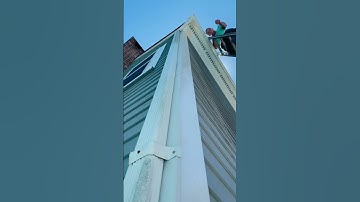 Clogged gutter. Listen to that water flow!