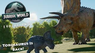 Torosaurus is Back! Update 1.3.6 Showcase - Jurassic World Evolution 3