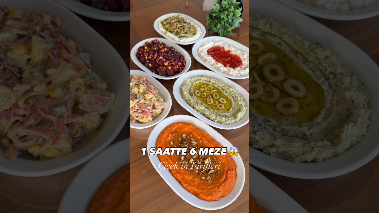 1 SAATE 6 MEZE 😱 #meze #mezetarifleri #holidayswithyoutube 1 SAATE 6 MEZE 😱 #meze #mezetarifleri #holidayswithyoutube