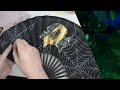 Making a Gothic Folding Fan // DIY Hand Fan Embellishment