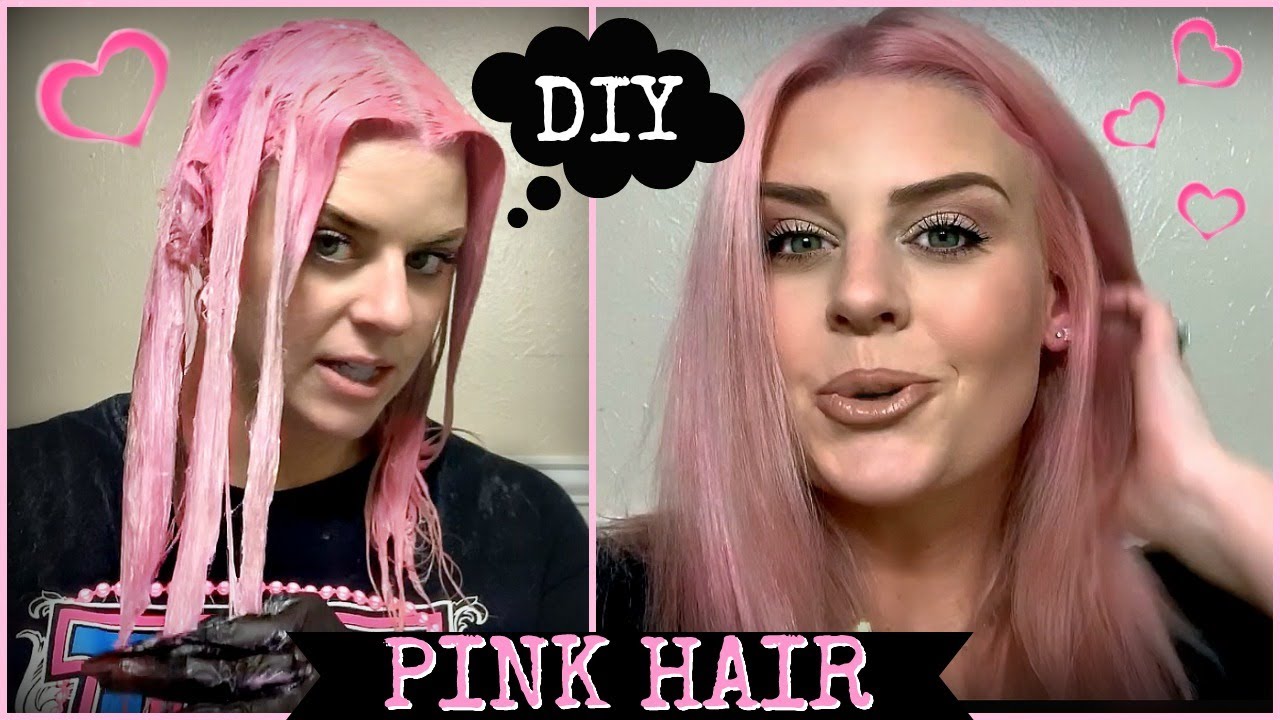 HOW I COLOUR MY HAIR PINK AT HOME 