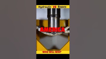 Hydraulic Press VS Ropes Of Different Country #Shorts #uniqueexperimant #whatif #मजेदार