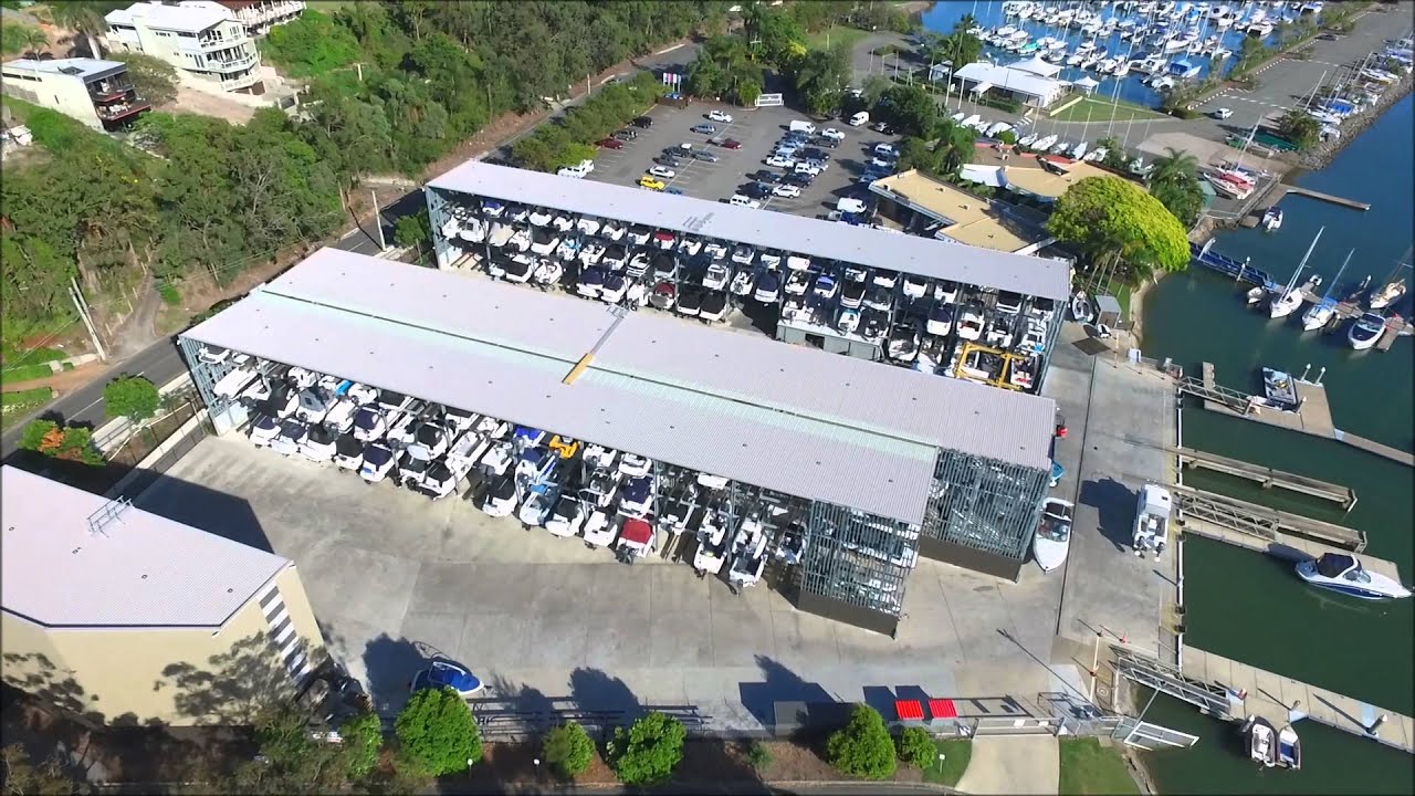 East Coast Marina and dry rack boat storage flyover YouTube