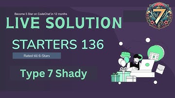 Codechef Starters 137 | Solution Hints
