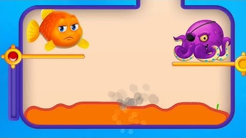 Save The Fish Gameplay Level Solution - Fishdom Game - Pull The Pin