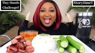 CUCUMBER + RICE + SAUSAGE + MUKBANG 먹방  EATING SHOW