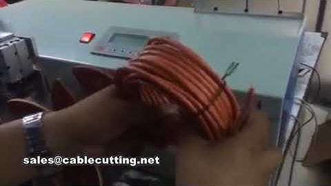 Automatic cable cutting winding and binding machine, with counting meter