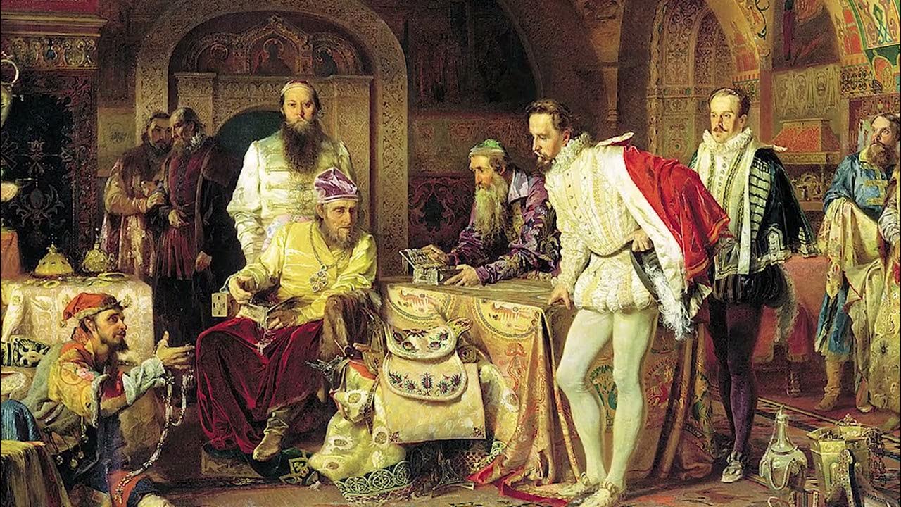 "стрижка длинных пол и бород при петре i". петр первый во франции 1717. цари иностранцы. художник литовченко александр дмитриевич. художник евгений данилевский послы у ивана грозного.