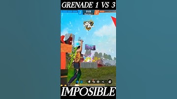 New season CS Rank 1 vs 3 Only Grenade #grenade #freefire #shorts #new #trending