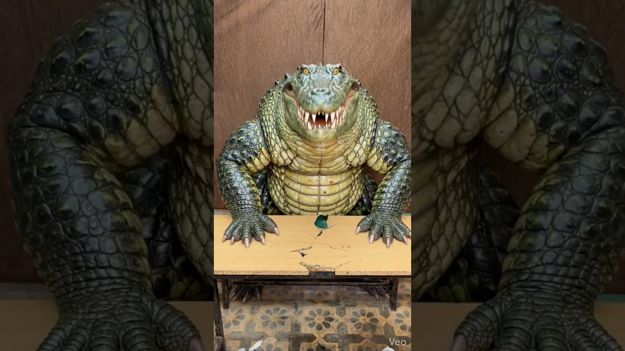 गोटिया बना खतरनाक मगरमच्छ 🐊 😱 #shortsfeed #youtubeshorts #viral #trending #horror