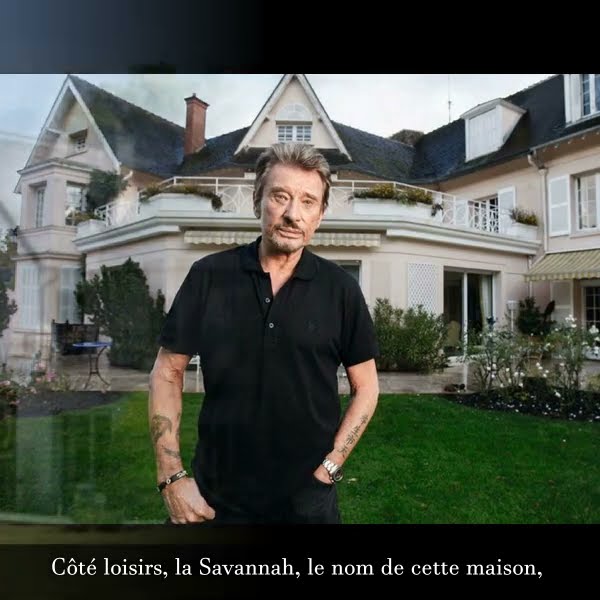 Johnny Hallyday, chez lui à Marnes-la-Coquette