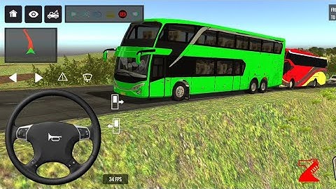 😱 Dangerous Hill Climb with Full Passengers |😭 Indian Coach Bus Simulator🔥 | Real Drive Experience