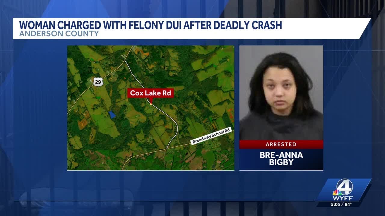 Driver charged with DUI after fatal Anderson County motorcycle crash ...