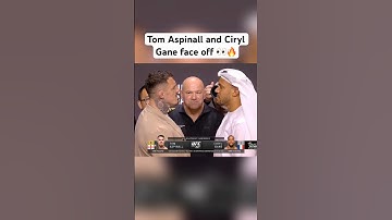 Tom Aspinall and Ciryl Gane face off 👀🔥. #ufc #ufc321 #tomaspinall #cirylgane