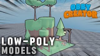 How to make LOW POLY models in OBBY CREATOR!