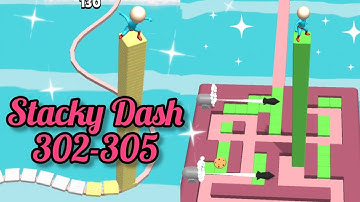 Gameplay top mobile games relaxing n satisfying game ios/android stacky dash #shorts  level 302-305