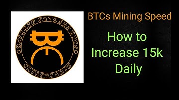 How to Increase | BTCs Mining Speed | By Captain Crypto Tamil