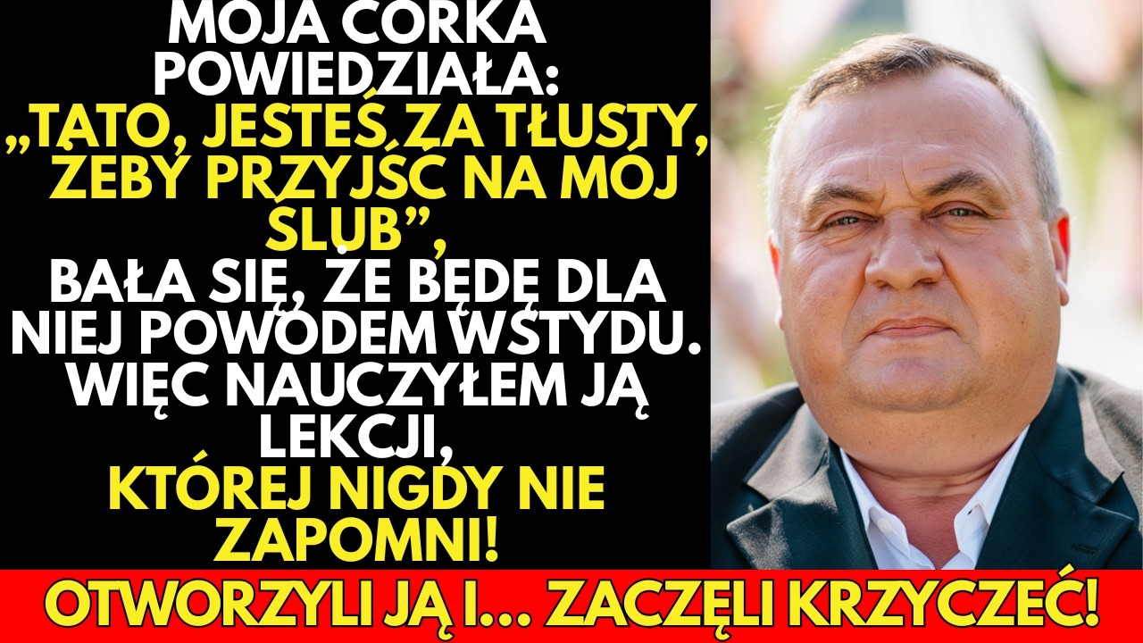 HISTORIA Z ŻYCIA:Moja córka ZABRONIŁA mi przyjść na jej ślub, bo wstydziła się mnie. Więc ja…