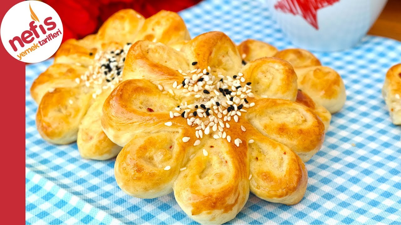 Rulo Çiçek Poğaça Tarifi Rulo Çiçek Poğaça Tarifi